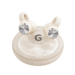 Open Ear Earbuds, Clip on Ear Buds with HD Sound,80H Play Bluetooth 5.3 Wireless Headphones,IPX5 Waterproof Earbuds Comfortable Lightweight Workout Headphones for Gym（Champagne Gold）