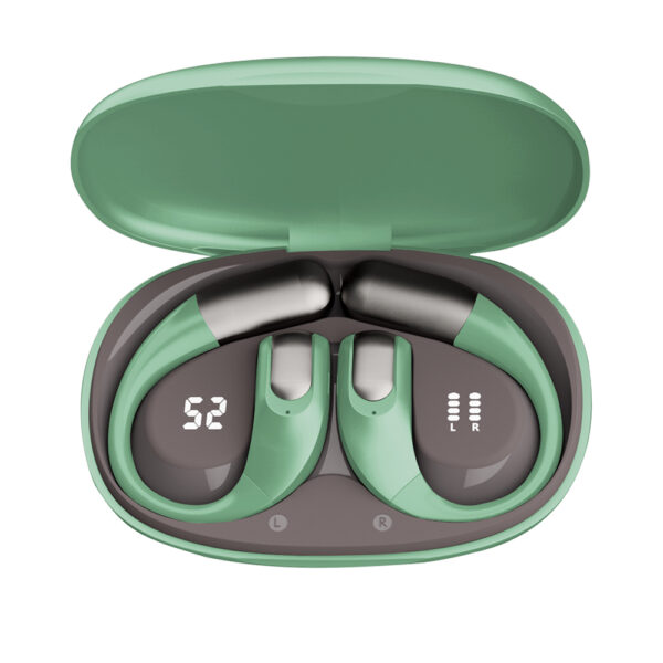 GALAAL Wireless Sport Earbuds Bluetooth Headphones,Lightweight Earbuds with Ear Hooks,Bluetooth5.4 Wireless Earphones,30H Playtime, IPX4 Waterproof Running Headphones for Gym(Green)
