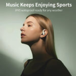 GALAAL Wireless Earbuds Bluetooth Headphones,Lightweight Earbuds with Ear Hooks,Bluetooth5.4 Wireless Earphones,30H Playtime, IPX4 Waterproof Running Headphones for Gym(Naked White)